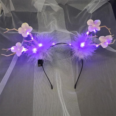 Elk Antler Headband Forest Branch Deer Ear Christmas Party Headwear Αξεσουάρ για τα μαλλιά Πασχαλινή σκηνή Εμφάνιση φωτογραφιών για παιδιά ενήλικες