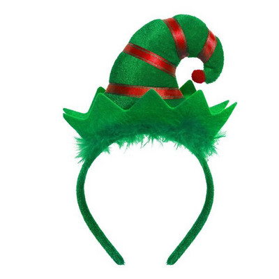 Ενήλικες Παιδιά που αναβοσβήνουν Πράσινο Δέντρο Κεφαλόδεσμο LED Light Up Star Snowflake Hair Band Δώρο Πρωτοχρονιάτικο Χριστουγεννιάτικο Navidad Διακόσμηση 2023