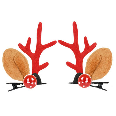 2 kom/set Elk Božićne kopče za kosu Odrasla djeca Djevojke Novogodišnji poklon Božićni dodaci za kosu Ukosnice za uši Božićni Navidad Natalni dekor
