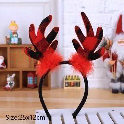 Božićna traka za glavu Drvo Djed Božićnjak Elkovi rogovi Dodaci za kosu za djevojčice Pokrivala za glavu Ukrasi od sobova Elkove uši Božićni ukrasi