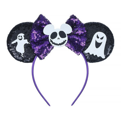 Bentite cu urechi de șoricel Bentita de Crăciun pentru fete, cu paiete, pentru copii, pentru Halloween, pentru cap, accesorii pentru păr, Cadouri pentru petrecere, cosplay