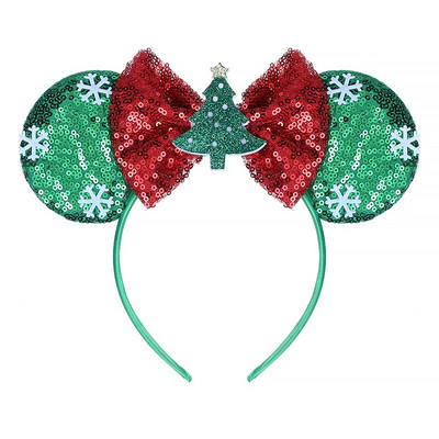 Bentite cu urechi de șoricel Bentita de Crăciun pentru fete, cu paiete, pentru copii, pentru Halloween, pentru cap, accesorii pentru păr, Cadouri pentru petrecere, cosplay