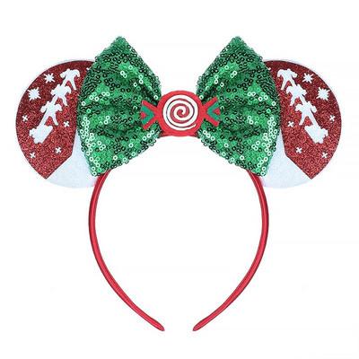 Bentite cu urechi de șoricel Bentita de Crăciun pentru fete, cu paiete, pentru copii, pentru Halloween, pentru cap, accesorii pentru păr, Cadouri pentru petrecere, cosplay