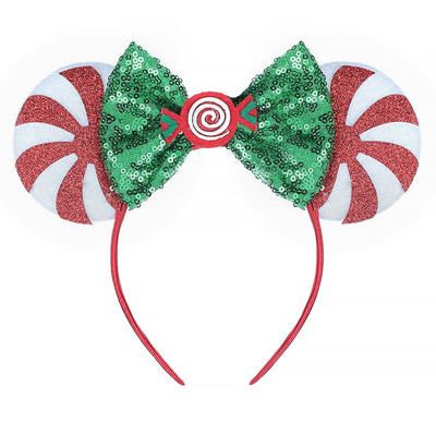 Bentite cu urechi de șoricel Bentita de Crăciun pentru fete, cu paiete, pentru copii, pentru Halloween, pentru cap, accesorii pentru păr, Cadouri pentru petrecere, cosplay