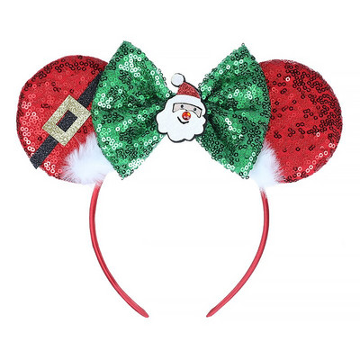 Bentite cu urechi de șoricel Bentita de Crăciun pentru fete, cu paiete, pentru copii, pentru Halloween, pentru cap, accesorii pentru păr, Cadouri pentru petrecere, cosplay