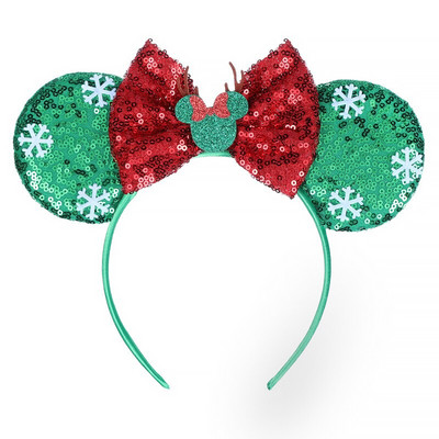 Bentite cu urechi de șoricel Bentita de Crăciun pentru fete, cu paiete, pentru copii, pentru Halloween, pentru cap, accesorii pentru păr, Cadouri pentru petrecere, cosplay