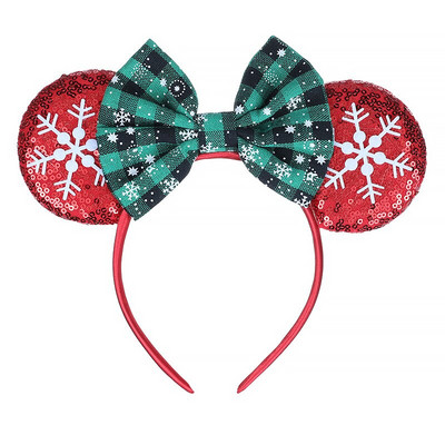 Bentite cu urechi de șoricel Bentita de Crăciun pentru fete, cu paiete, pentru copii, pentru Halloween, pentru cap, accesorii pentru păr, Cadouri pentru petrecere, cosplay
