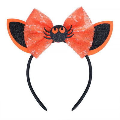 Bentite cu urechi de șoricel Bentita de Crăciun pentru fete, cu paiete, pentru copii, pentru Halloween, pentru cap, accesorii pentru păr, Cadouri pentru petrecere, cosplay