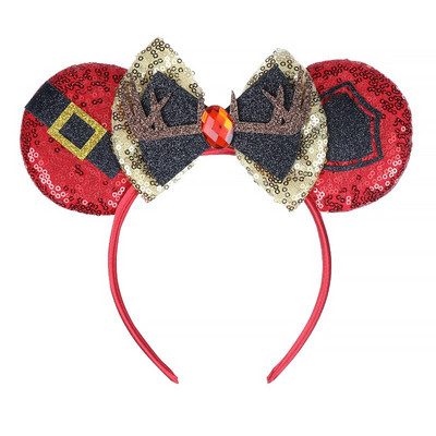 Bentite cu urechi de șoricel Bentita de Crăciun pentru fete, cu paiete, pentru copii, pentru Halloween, pentru cap, accesorii pentru păr, Cadouri pentru petrecere, cosplay