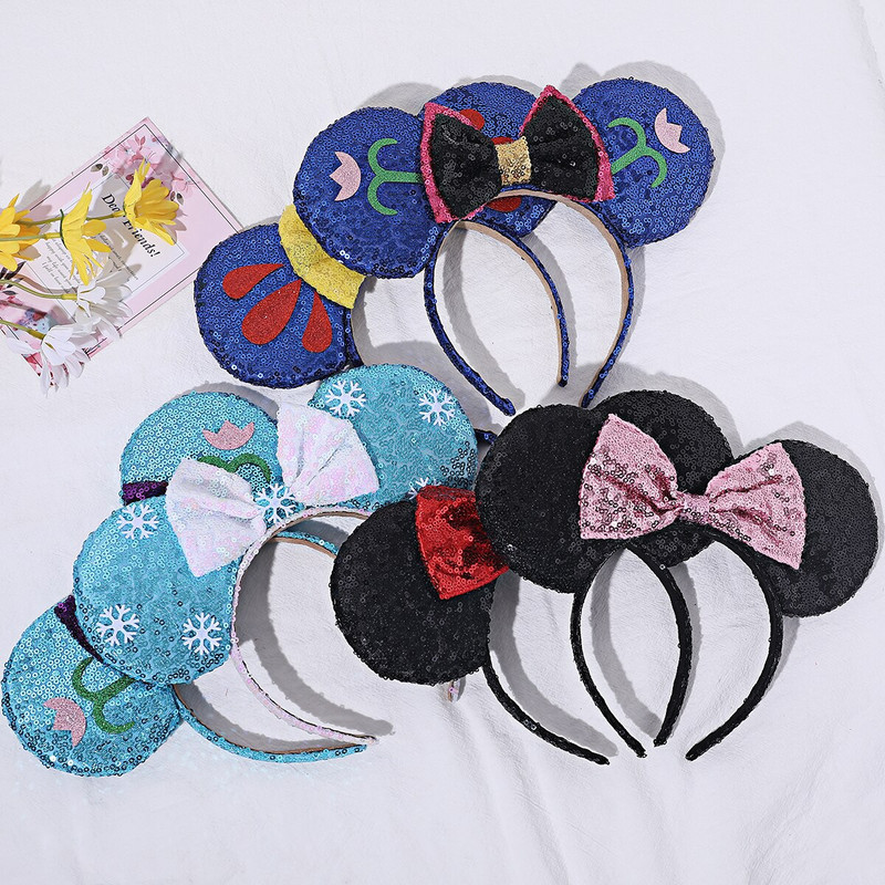 2022. Trendy traka za glavu s mišjim ušima za žene, klasična 5 inčna mašna za djevojčice, traka za kosu s vrućim rasprodajama, putni dodaci za kosu