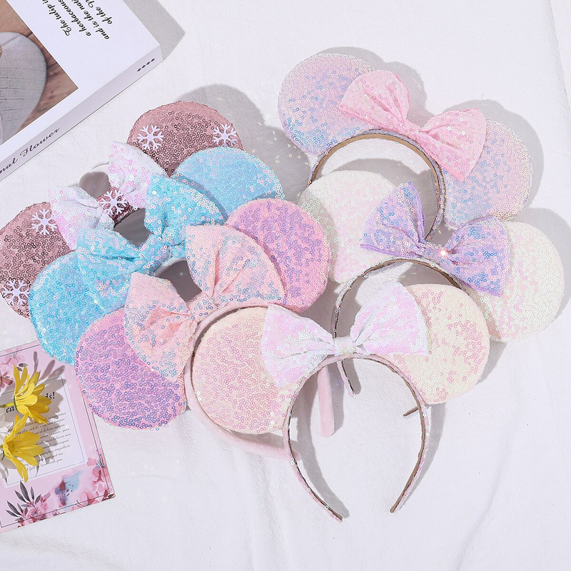 2022. Trendy traka za glavu s mišjim ušima za žene, klasična 5 inčna mašna za djevojčice, traka za kosu s vrućim rasprodajama, putni dodaci za kosu