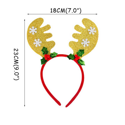 Božićna traka za glavu Sob Božićno drvce Pokrivalo za glavu Traka za kosu Dekoracije Dječji božićni kostim Zabava Nova godina Navidad 2020. dar