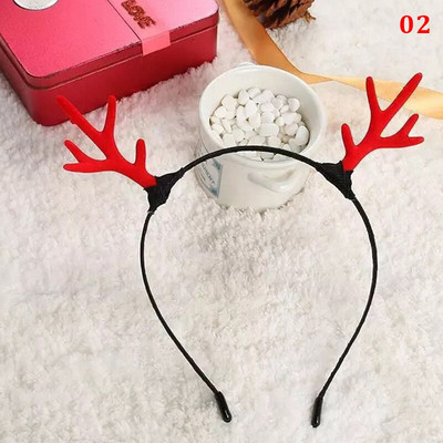 Jõulupeapael Põhjapõdrasarved Horn Flower Juuksepaelad Peakatted lastele Täiskasvanute Uusaasta Navidad Party Halloween Cosplay