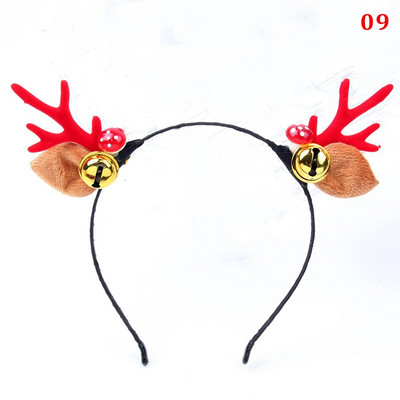 Jõulupeapael Põhjapõdrasarved Horn Flower Juuksepaelad Peakatted lastele Täiskasvanute Uusaasta Navidad Party Halloween Cosplay