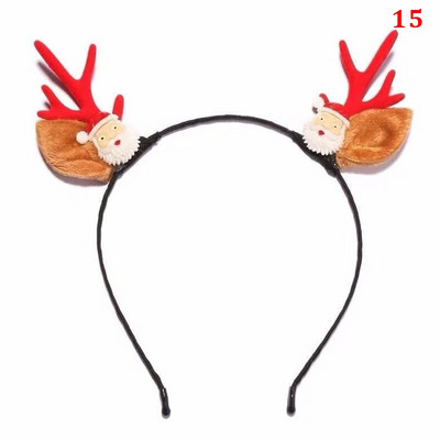 Jõulupeapael Põhjapõdrasarved Horn Flower Juuksepaelad Peakatted lastele Täiskasvanute Uusaasta Navidad Party Halloween Cosplay