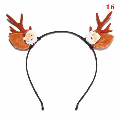 Jõulupeapael Põhjapõdrasarved Horn Flower Juuksepaelad Peakatted lastele Täiskasvanute Uusaasta Navidad Party Halloween Cosplay