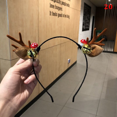 Jõulupeapael Põhjapõdrasarved Horn Flower Juuksepaelad Peakatted lastele Täiskasvanute Uusaasta Navidad Party Halloween Cosplay