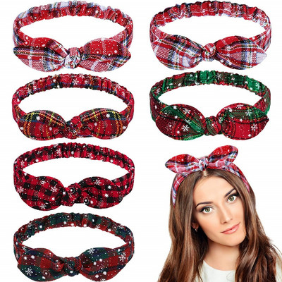 Χριστουγεννιάτικα στολίδια 2023 Snowflake Grid Headband Χριστουγεννιάτικη γιρλάντα Χριστουγεννιάτικο πρωτοχρονιάτικο δώρο για κορίτσια Στολίδια Navidad Decor