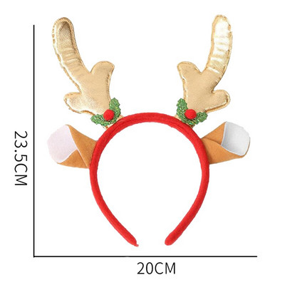 Božićna traka za glavu Djed Božićnjak Elk Božićni snjegović Pokrivalo za kosu Obruč za kosu Djeca Odrasli favoriziraju božićne ukrase za dom 2023. Navidad
