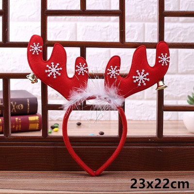 Crtani crveni božićni remen za kosu Djed Mraz Snjegović Rogovi Traka za glavu Sretan Božić Dekoracija Odrasla djeca Naviidad Darovi Noel Igračke