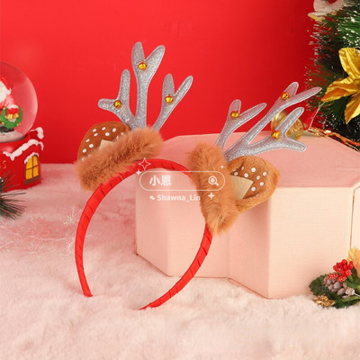 Jõulusarvpeapaelad Jõulud Juuksekaunistused Aksessuaarid Peapael Uhked põhjapõdra kõrvade peapaelad 2023. aasta uusaasta kaunistused