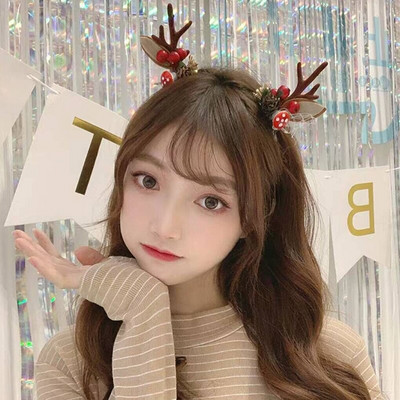 1PC Party Traka za glavu Elk Mačje uho Dodaci za kosu Jelenji rog Božićni rekviziti za fotografije Djeca Odrasli Novogodišnji dekor