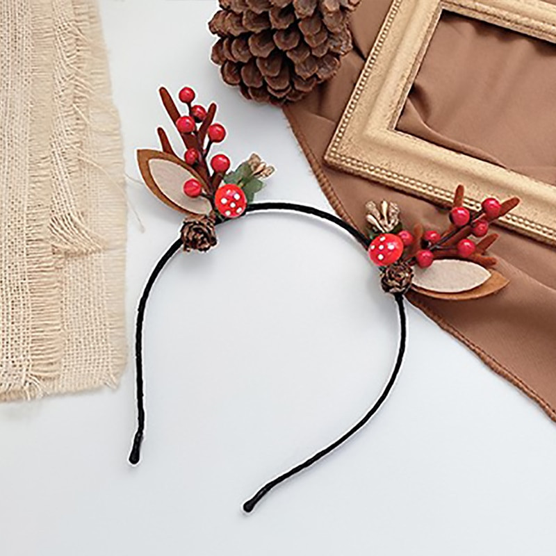 1PC Party Traka za glavu Elk Mačje uho Dodaci za kosu Jelenji rog Božićni rekviziti za fotografije Djeca Odrasli Novogodišnji dekor