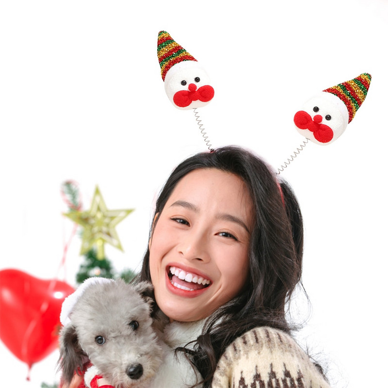 Χριστουγεννιάτικες κορδέλες για τα μαλλιά Santa Tree Elk Χριστουγεννιάτικα Διακοσμητικά κεφαλής 2022 Πρωτοχρονιάτικο χριστουγεννιάτικο πάρτι Navidad Παιδική διακόσμηση Δώρο