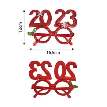 Χριστουγεννιάτικα γυαλιά κεφαλόδεσμος Χριστουγεννιάτικο δέντρο Τάρανδος Χριστουγεννιάτικο πάρτι Διακόσμηση 2022 Χριστουγεννιάτικα παιδικά δώρα Navidad Πρωτοχρονιά 2023 Photo Props