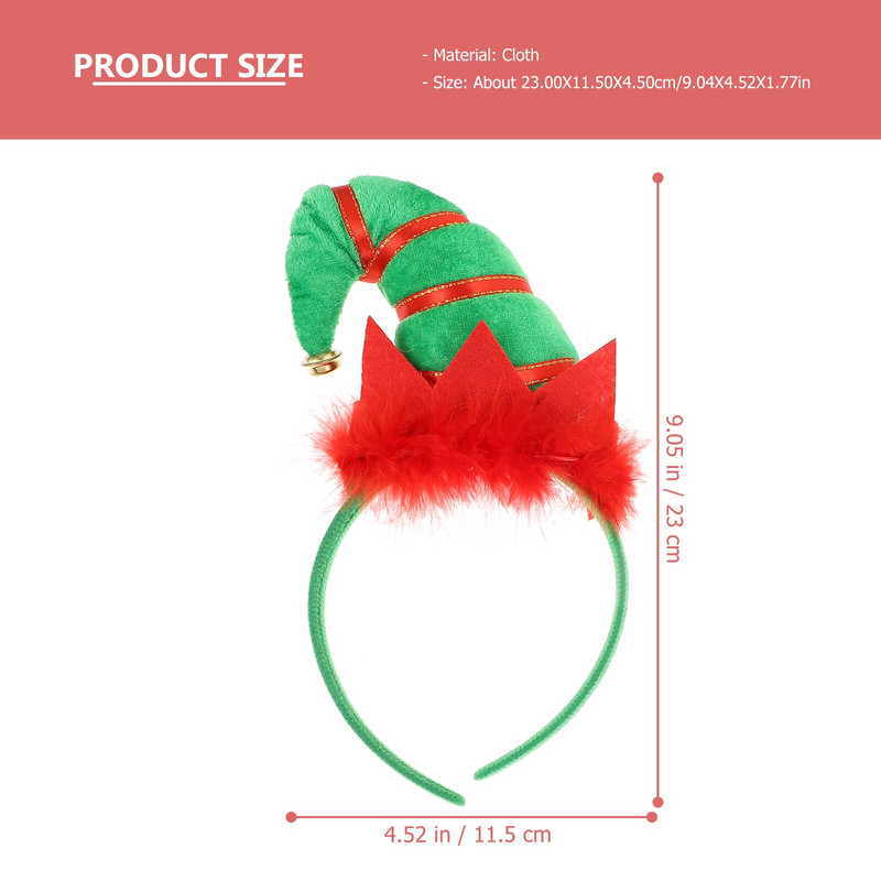 Päkapiku jõulumüts Peapael Kõrvad Jõulupeorõngad Juuksed Juuksepael Dekoratsioonid Led Head Helendavad peakatted Peakatted Mütsikud Peakate