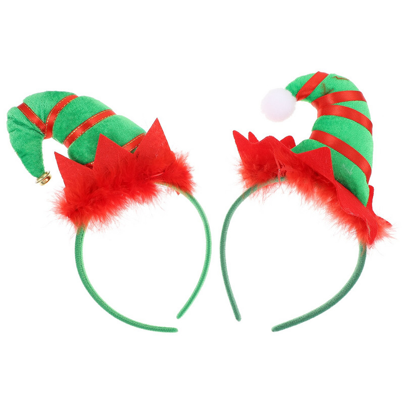 Päkapiku jõulumüts Peapael Kõrvad Jõulupeorõngad Juuksed Juuksepael Dekoratsioonid Led Head Helendavad peakatted Peakatted Mütsikud Peakate