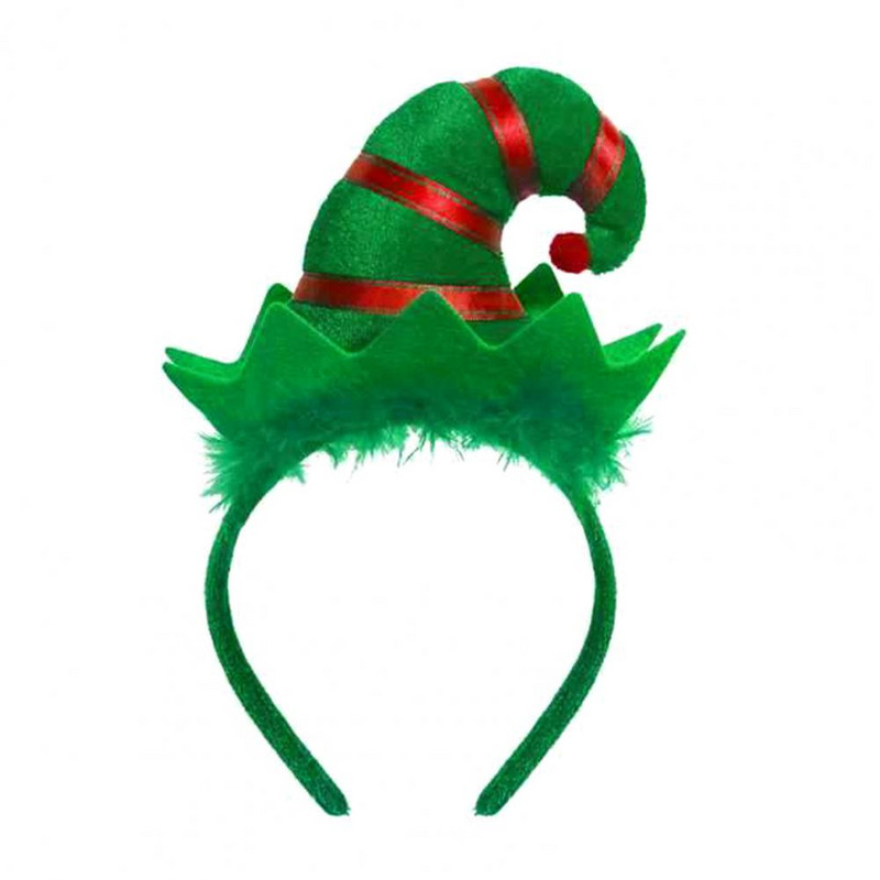 Praktična traka za kosu Ručno izrađena traka za glavu Slatka privlačna božićna traka za glavu šešira Djeda Mraza