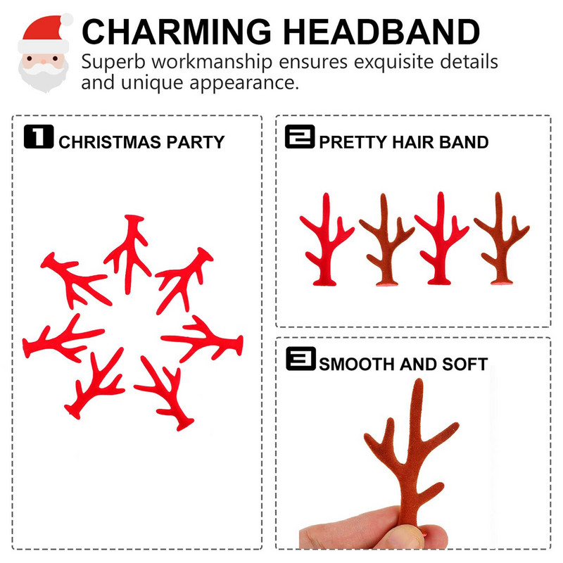 Χριστουγεννιάτικο κλιπ τάρανδος 100 τμχ.