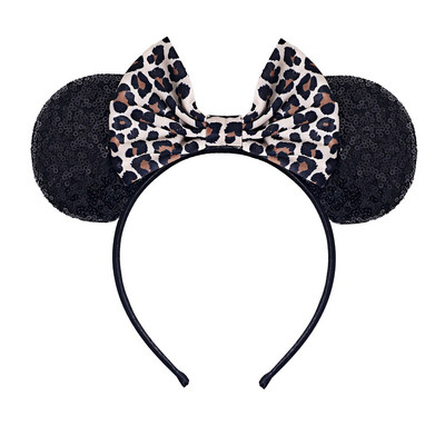 2022 m. Populiarus pelės ausų galvos apdangalas blizgučiai, plaukų lankeliai, moterų festivalio veikėjas.