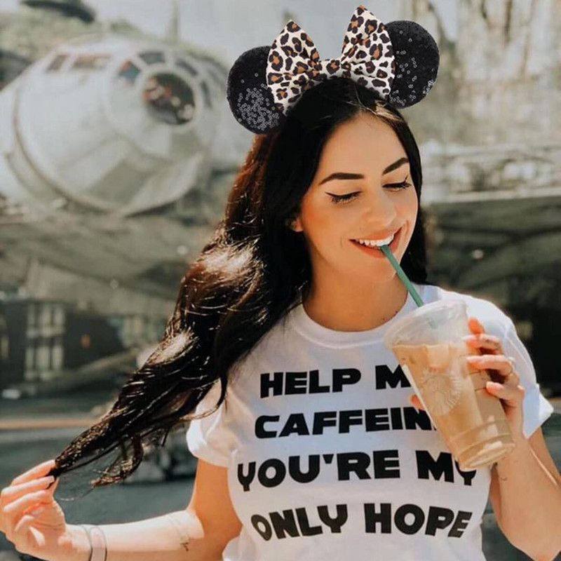 2022 m. Populiarus pelės ausų galvos apdangalas blizgučiai, plaukų lankeliai, moterų festivalio veikėjas.