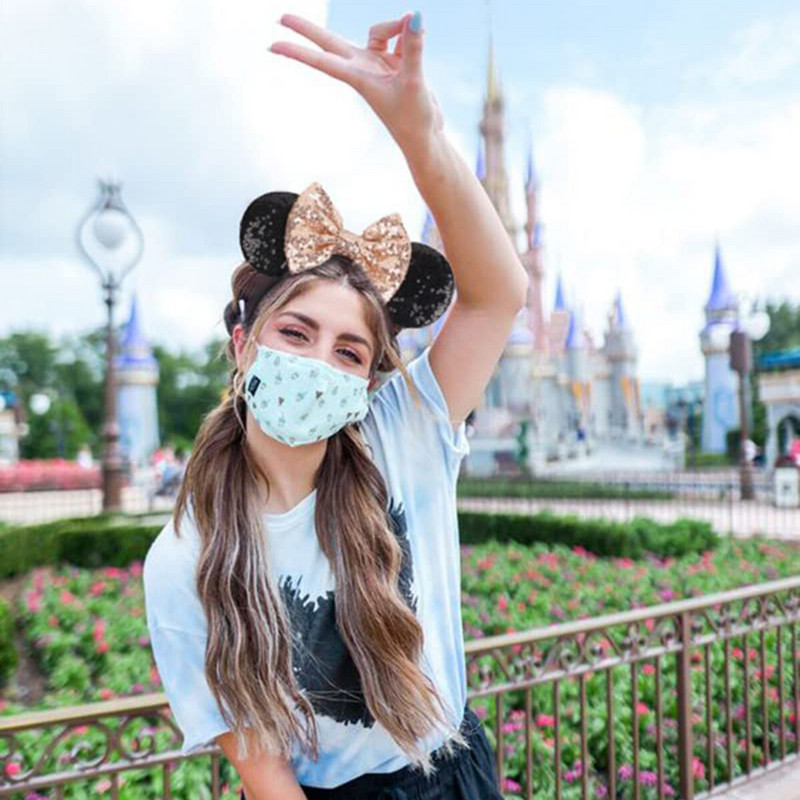 2022 m. Populiarus pelės ausų galvos apdangalas blizgučiai, plaukų lankeliai, moterų festivalio veikėjas.