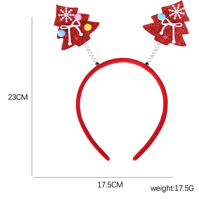 Χριστουγεννιάτικο στεφάνι τρίχας άλκος κέρατο καπέλο ξωτικού Άγιος Βασίλης Χριστουγεννιάτικη κεφαλή χιονάνθρωπος Καλά Χριστούγεννα Διακόσμηση σπιτιού Παιδική μπομπονιέρα ενηλίκων