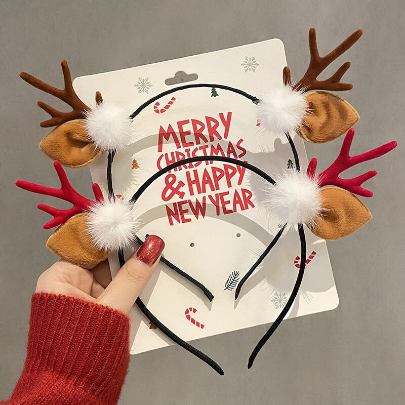 Χριστουγεννιάτικο Sen Deer Horn Hair Band Γυναικεία Αϊ Βασίλης Hair Band Headwear Φόρεμα γιορτινή Headband Hair Band Headwear
