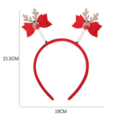 Bentite de Crăciun Pom de Moș Crăciun Elan Antlers Bandă pentru copii Adulti Crăciun pentru cap Ornamente de ren Decor de Crăciun Cadouri pentru petrecere
