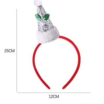 Bentite de Crăciun Pom de Moș Crăciun Elan Antlers Bandă pentru copii Adulti Crăciun pentru cap Ornamente de ren Decor de Crăciun Cadouri pentru petrecere