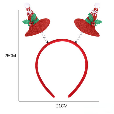 Bentite de Crăciun Pom de Moș Crăciun Elan Antlers Bandă pentru copii Adulti Crăciun pentru cap Ornamente de ren Decor de Crăciun Cadouri pentru petrecere