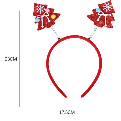 Bentite de Crăciun Pom de Moș Crăciun Elan Antlers Bandă pentru copii Adulti Crăciun pentru cap Ornamente de ren Decor de Crăciun Cadouri pentru petrecere