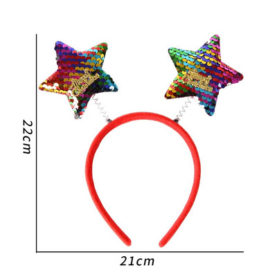 Bentite de Crăciun Pom de Moș Crăciun Elan Antlers Bandă pentru copii Adulti Crăciun pentru cap Ornamente de ren Decor de Crăciun Cadouri pentru petrecere