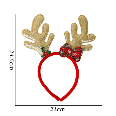 Bentite de Crăciun Pom de Moș Crăciun Elan Antlers Bandă pentru copii Adulti Crăciun pentru cap Ornamente de ren Decor de Crăciun Cadouri pentru petrecere