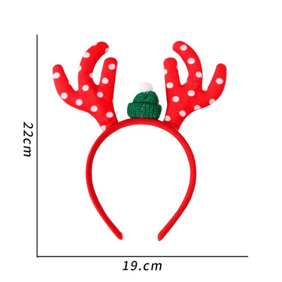 Bentite de Crăciun Pom de Moș Crăciun Elan Antlers Bandă pentru copii Adulti Crăciun pentru cap Ornamente de ren Decor de Crăciun Cadouri pentru petrecere