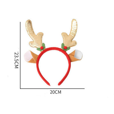 Bentite de Crăciun Pom de Moș Crăciun Elan Antlers Bandă pentru copii Adulti Crăciun pentru cap Ornamente de ren Decor de Crăciun Cadouri pentru petrecere