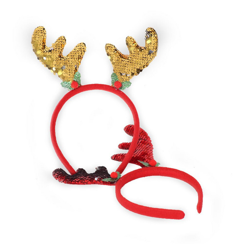 Bentite de Crăciun Pom de Moș Crăciun Elan Antlers Bandă pentru copii Adulti Crăciun pentru cap Ornamente de ren Decor de Crăciun Cadouri pentru petrecere