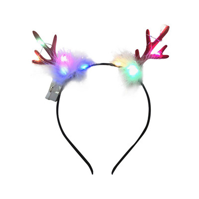 Božićna traka za glavu Traka za kosu Jelen svjetleća traka za kosu Christmas Tree Traka za glavu Obruč Pokrivalo za glavu Xmas Navidad Party Gif za djecu