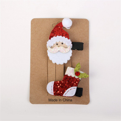 2Pcs Božićne kopče za kosu od roga Slatke ukosnice s jelenjim ušima Božićne ukosnice Dekoracija Pokrivala za glavu Dodaci za kosu Poklon za djevojke 2023.