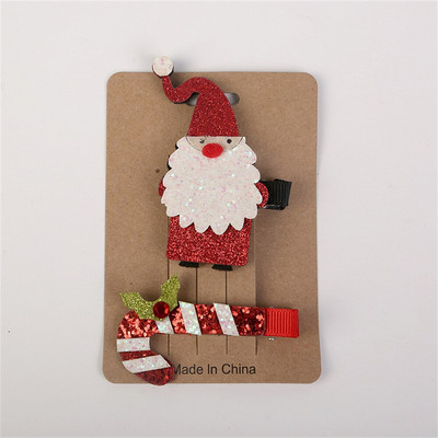 2Pcs Božićne kopče za kosu od roga Slatke ukosnice s jelenjim ušima Božićne ukosnice Dekoracija Pokrivala za glavu Dodaci za kosu Poklon za djevojke 2023.